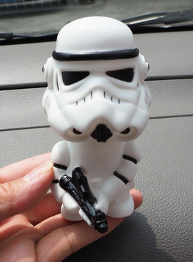 摇头公仔黑白武士白骑兵黑武士星战汽车饰品家居摆饰