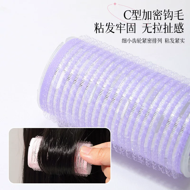 Self-adhesive curly bangs with velcro, 3 pieces