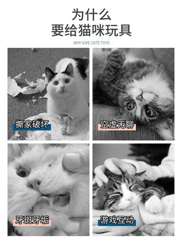 猫玩具响纸球自嗨解闷逗猫棒逗猫玩具耐咬磨牙消耗体力小猫咪用品 - 图0