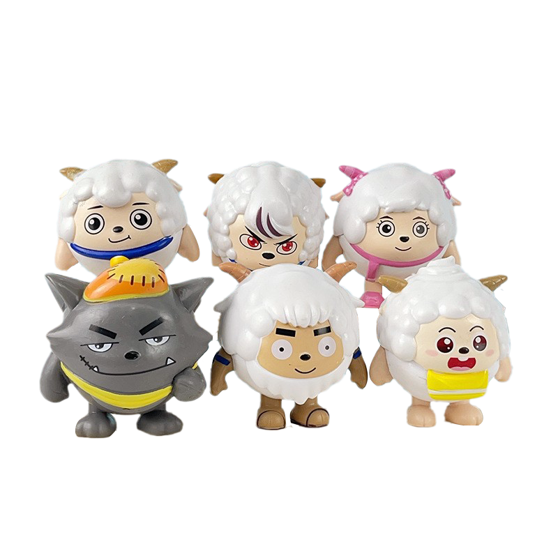 蛋仔派对盲盒蛋仔派对盲盒儿童玩具生日节日礼物蛋糕摆件喜羊羊与灰太狼手办