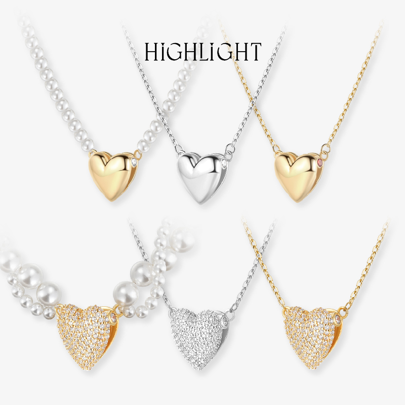 高光时刻 敞开心扉告白爱心项链女2024年新款小众设计轻奢高级感