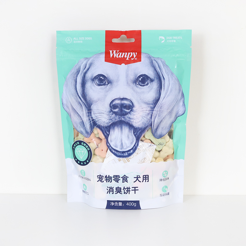 柒仔宠物 wanpy顽皮消臭饼干400g 狗零食狗饼干宠物狗粮贵宾泰迪