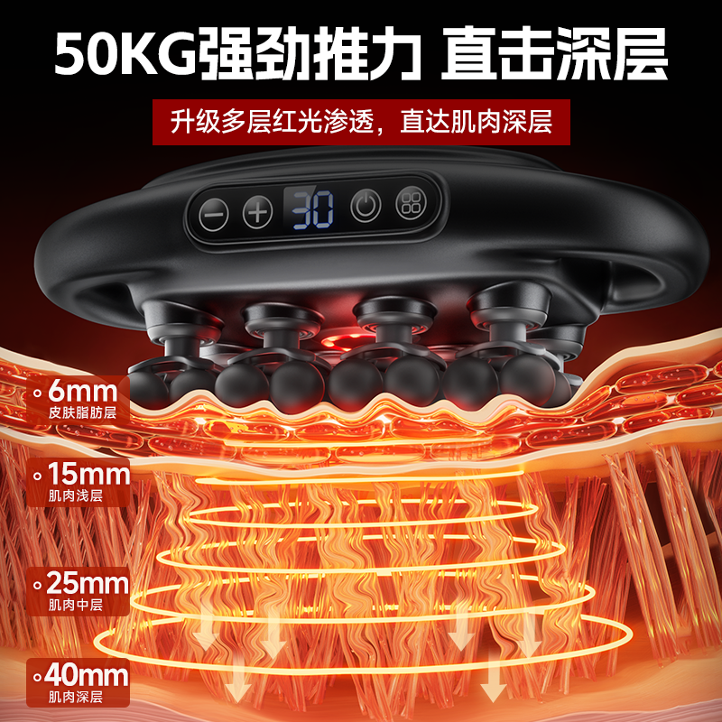 VTT32头筋膜枪肌肉按摩器多头放松仪男士专用女腰部背部腿多功能,淘宝优惠券,粉丝福利购,淘宝优惠卷