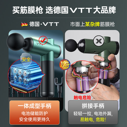 VTT筋膜枪肌肉按摩器仪棒迷你颈膜枪肌膜枪静音专业颈椎腰部背部 - 图1