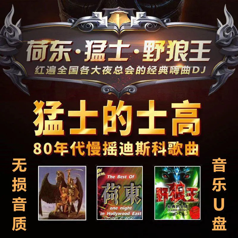 车载U盘荷东猛士的士高野狼王dj歌曲劲爆炸街音乐无损高音质优盘