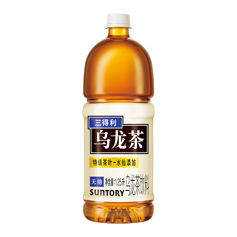 SUNTORY/三得利乌龙茶（无糖）茶饮料1.25L无糖茉莉大瓶畅饮聚会