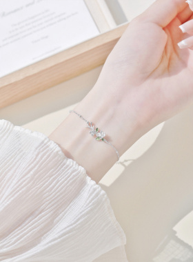 BaObAo茉莉花纯银手链清新