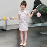 Летняя тонкая юбка, детское платье большого размера, наряд маленькой принцессы, в цветочек