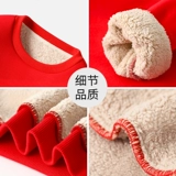 Бархатная базовая приятная телу детская утепленная утепленная толстовка, подходит для подростков