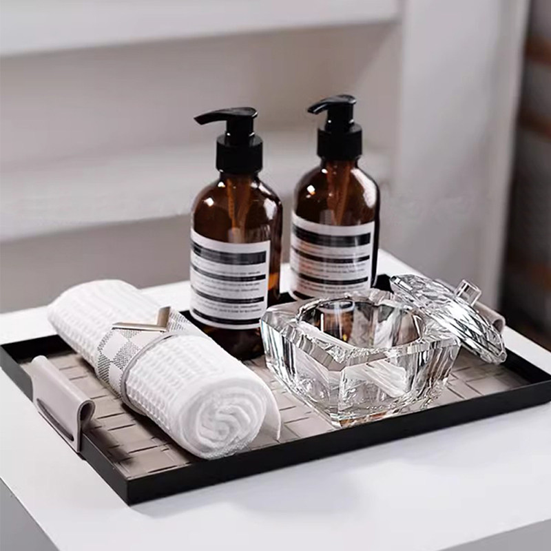 售楼处样板间卫浴台面柜托盘套装组合卫生间棉签收纳盒洗手液空瓶,淘宝优惠券,粉丝福利购,淘宝优惠卷