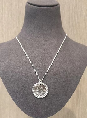 嘉兴银家s925纯银白百何同款复古罗马雄狮金色吊坠项链高级感女