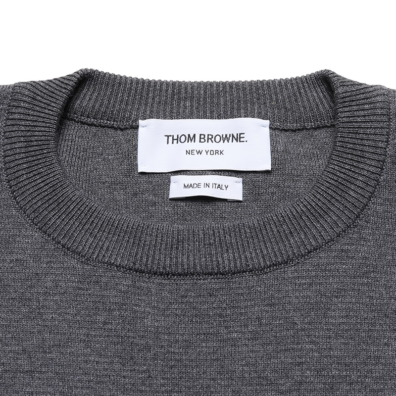 THOM BROWNE 情人节男士圆领长袖针织衫套头衫 MKA202A 00219 - 图1