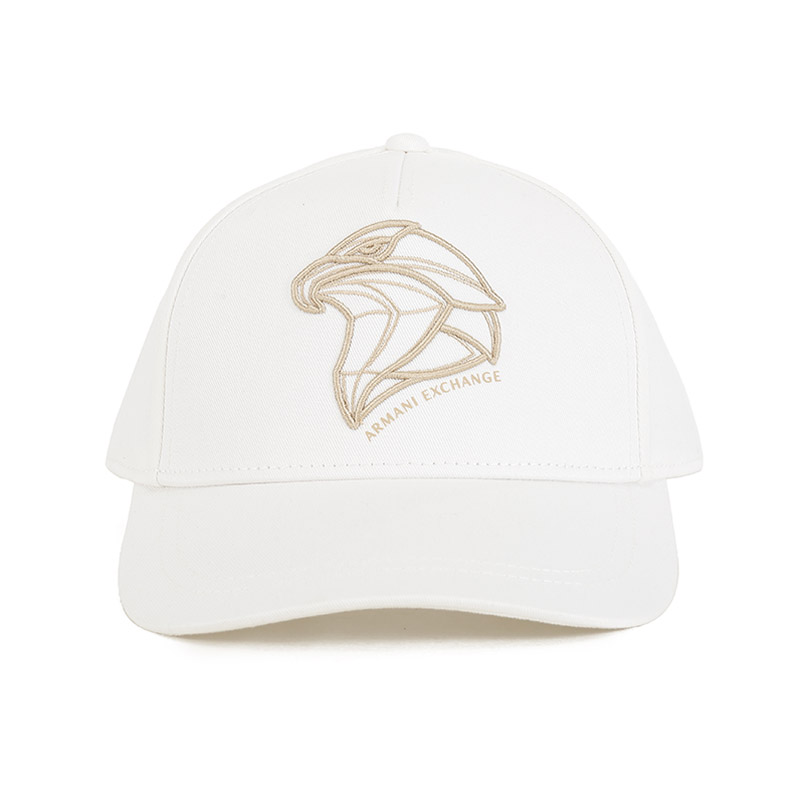 AX阿玛尼 男士棉质鹰标刺绣帽子棒球帽鸭舌帽 954208 4R107 - 图2