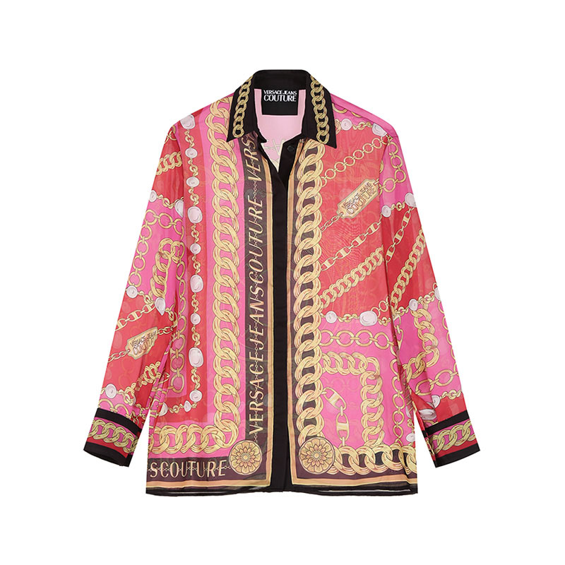 【甄品精选】VJC范思哲 女士印花长袖衬衫 75HAL2P2 NS320 - 图3