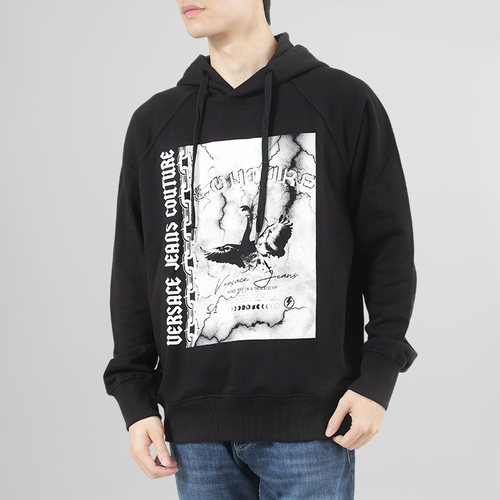 【自营】VJC范思哲 男士宽松版连帽长袖卫衣 77GAIT07 CF00T - 图1