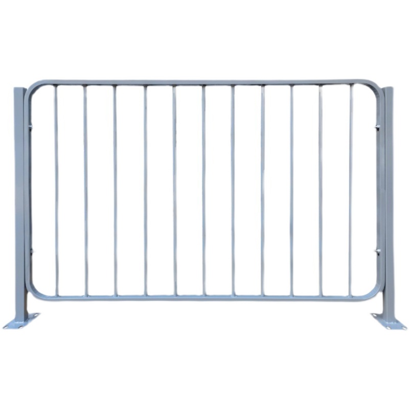 港式市政护栏实心锌钢围栏公路交通安全防撞隔离栏户外人行道栏杆-图3