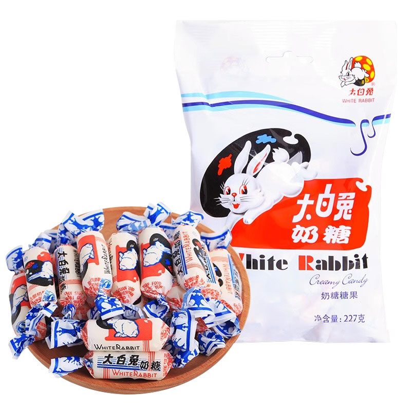 【包邮】大白兔原味奶糖好吃的227g/袋儿童零食小吃休闲食品喜糖 - 图3