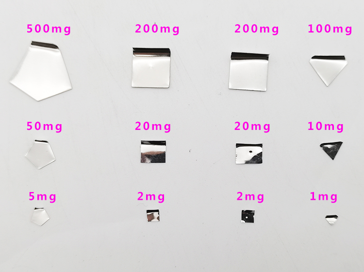 F2级高精度不锈钢砝码标准法码1mg2mg5mg10mg20mg50mg100 200 500-图1