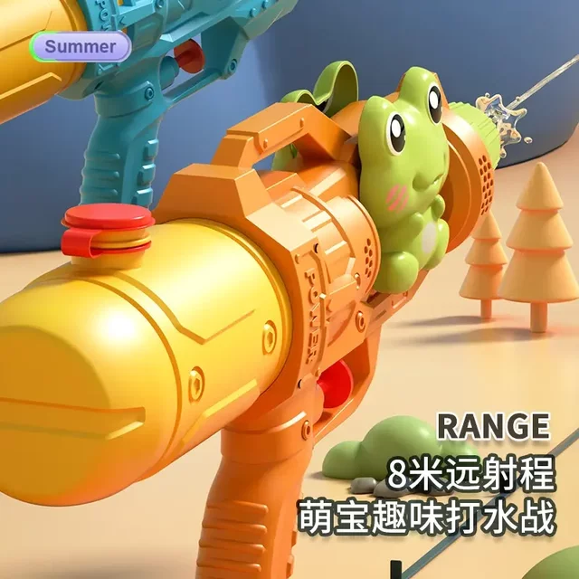 Children's toys water gun large double sprinkler dinosaur duck play water gun water splashing festival adult beach toys stall