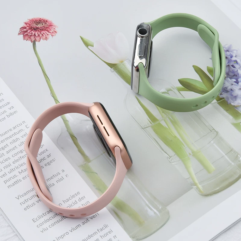 Совместимый силиконовый ремешок для часов Apple, S4, S7, S5, сменные умные аксессуары, S6, 8