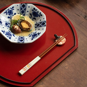 SUNLIFE日本进口情侣礼品筷尖头实木筷子日式高颜值礼物家用公筷