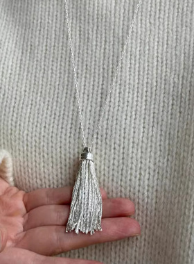 未镶嵌高级感长款流苏小众设计