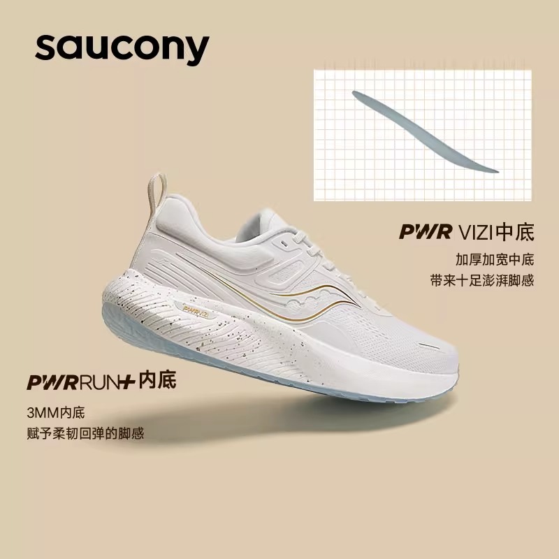 Saucony索康尼2023正品新款SURGE澎湃2情侣轻便男运动跑步鞋 - 图2