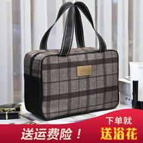 Bath handbag Handbag Mesh washing bag for men on business Waterproof Large Capacity Bath Bag for womens cashier bag