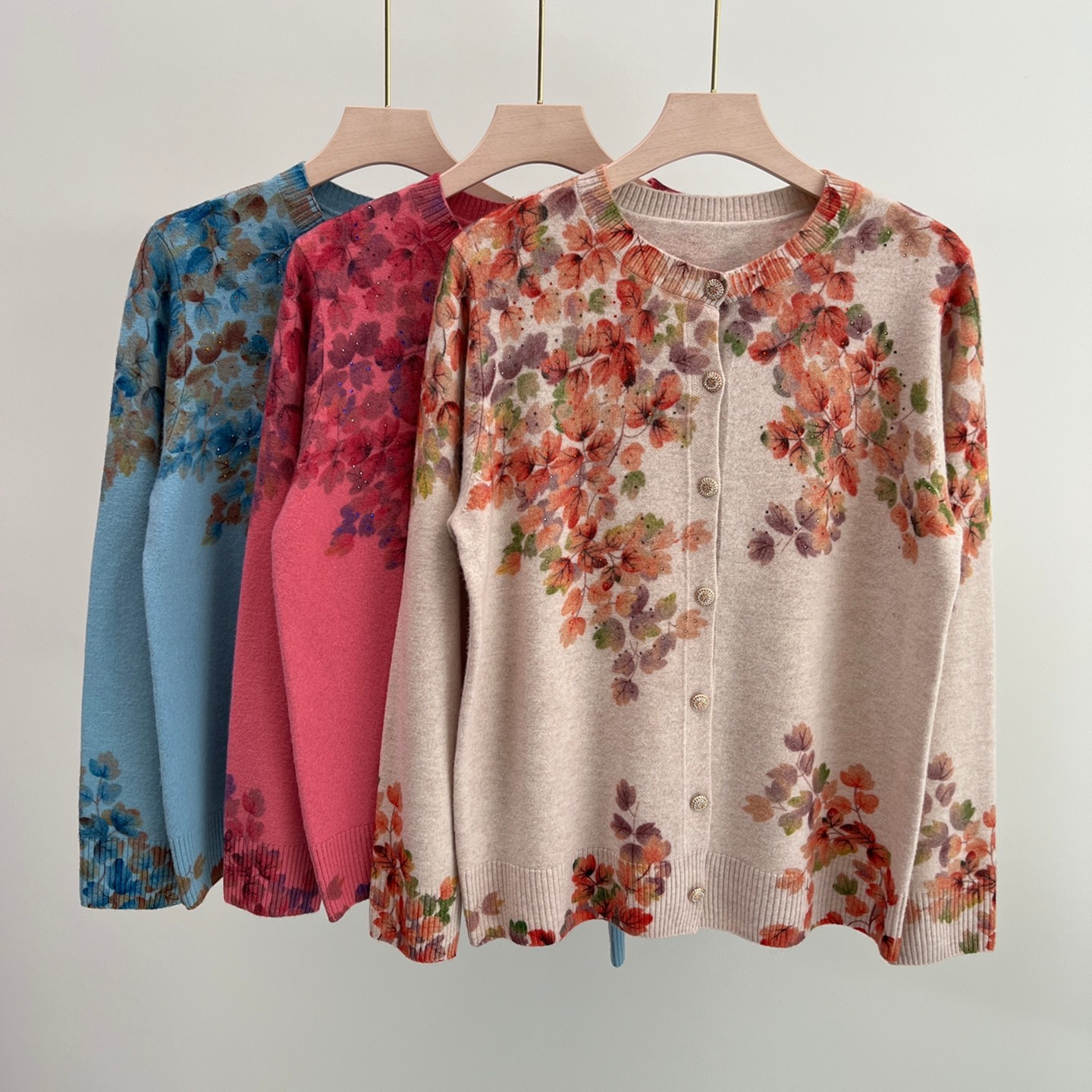 纯羊毛衫秋冬妈妈装针织开衫上衣洋气60岁70中老年女奶奶高贵外套,淘宝优惠券,粉丝福利购,淘宝优惠卷