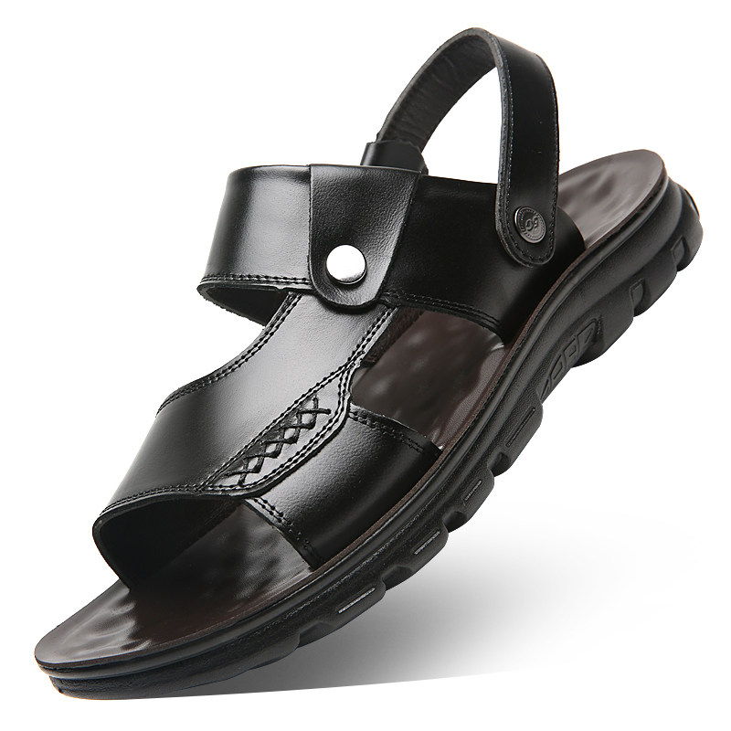 凉鞋男2025夏季新款透气休闲沙滩鞋开车外穿两用防滑防水软底凉拖,淘宝优惠券,粉丝福利购,淘宝优惠卷