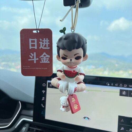 Rayan车挂二代年少时光哥哥车载挂件后视镜装饰创意礼物表白饰品 - 图2