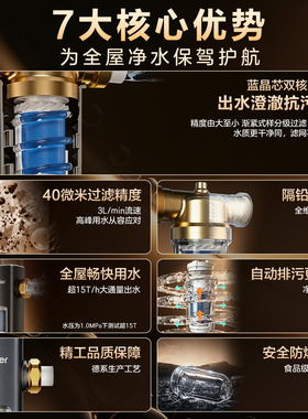 海尔前置过滤器全自动反冲洗家用