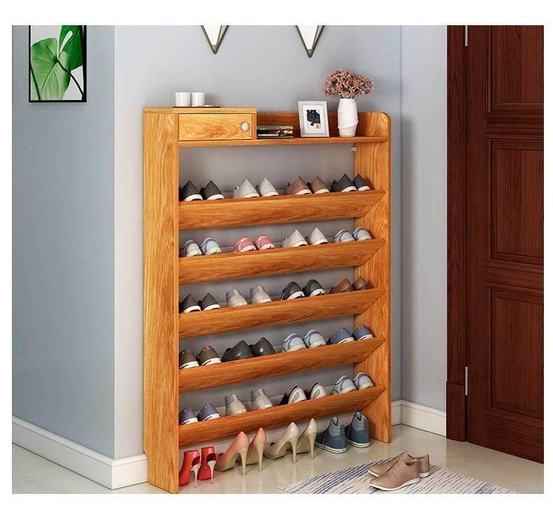 多柜挂墙上的用鞋鞋架墙壁挂式省层贴收纳悬挂家空间HD03360-门后_虎窝淘