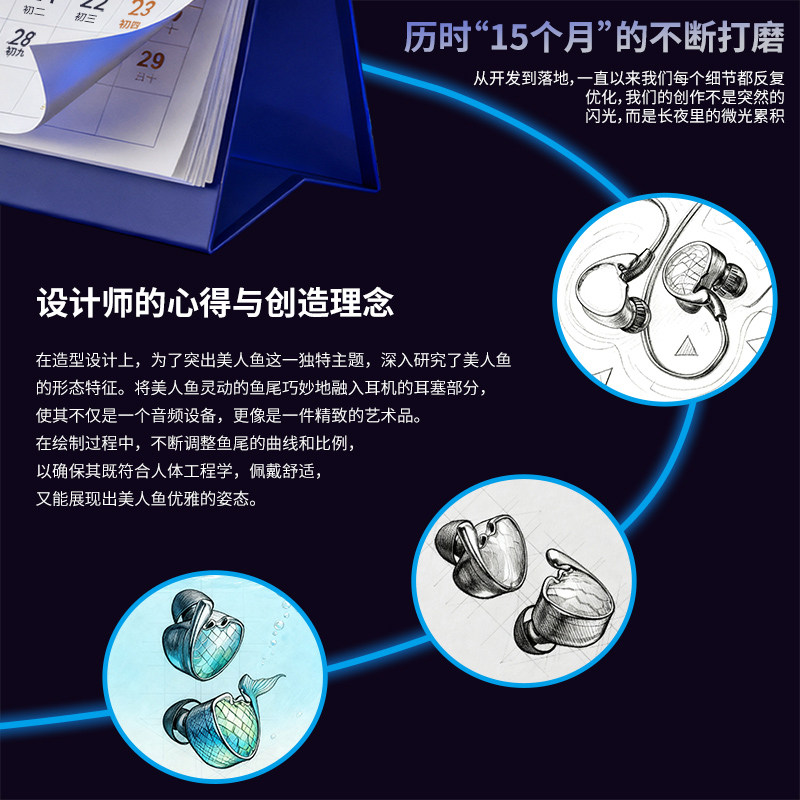 TRN美人鱼旗舰四单元入耳式HiFi音乐耳机动圈双平板楼氏动铁耳塞,淘宝优惠券,粉丝福利购,淘宝优惠卷