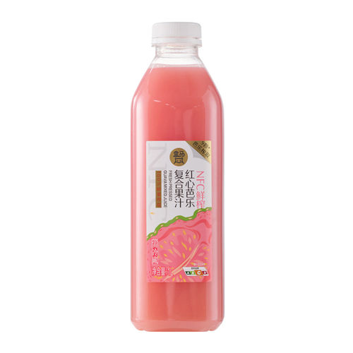 盒马代购NFC鲜榨红心芭乐复合果汁1L红毛丹复合果汁饮料750mL饮品 - 图3