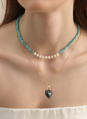 aidencandice月光絮语绿松石项链