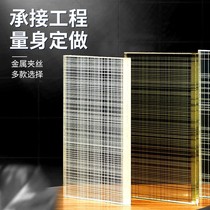 Factory Customised Clip Wire Glass Doors And Windows Partition screen clamping rubber explosion-proof tempered glass material Thermal bending round rounded corners