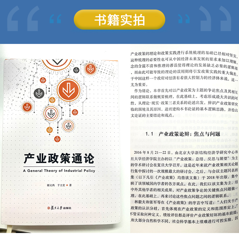 产业政策通论 郁义鸿 于立宏著 复旦大学出版社 中国产业政策研究9787309159042