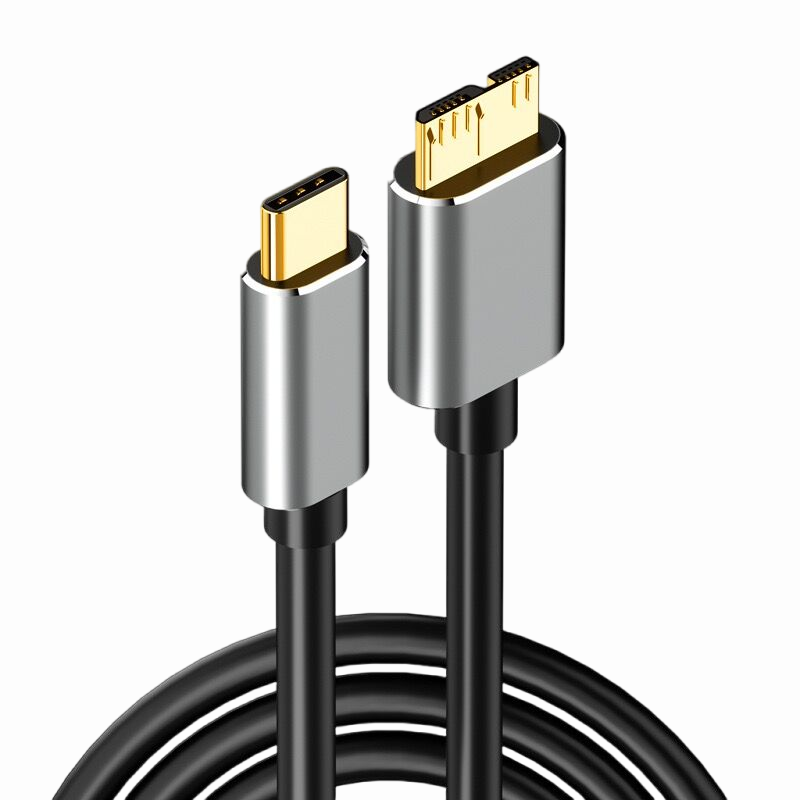 usb转microusb3.0移动硬盘数据线固态高速延长typec笔记本电脑适用华为mate60手机东芝wd西部数据seagate希捷-图0