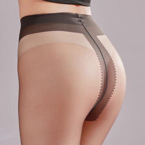 墨雪「空灵」0D天鹅绒莱卡超薄丝袜T裆茶色浅黑丝波点蝴蝶润丝 - 图2