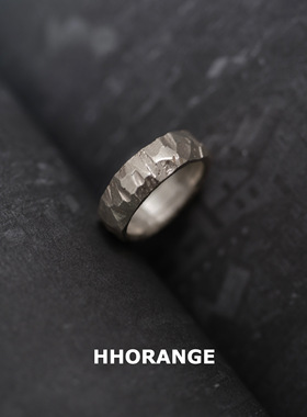 HHORANGE男生纯银原创极简情侣戒