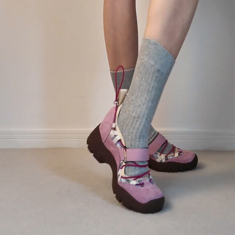 羊皮版小个子厚底内增高7cm拼色魔术贴软底不累脚运动鞋圆头单鞋,淘宝优惠券,粉丝福利购,淘宝优惠卷