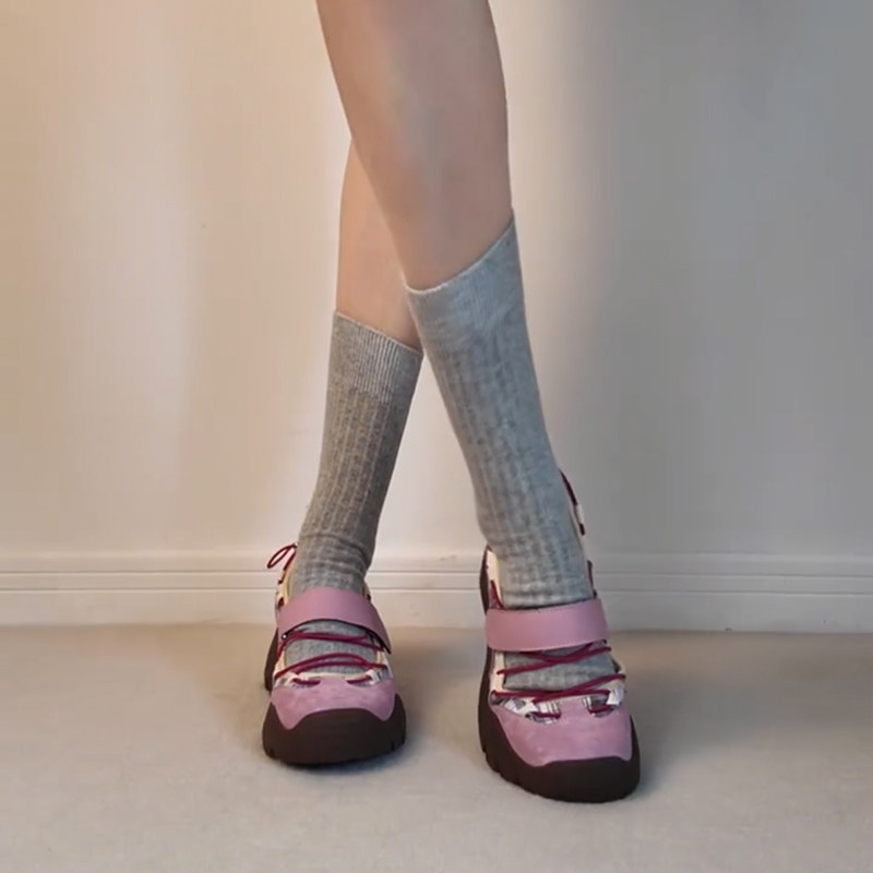 羊皮版小个子厚底内增高7cm拼色魔术贴软底不累脚运动鞋圆头单鞋,淘宝优惠券,粉丝福利购,淘宝优惠卷