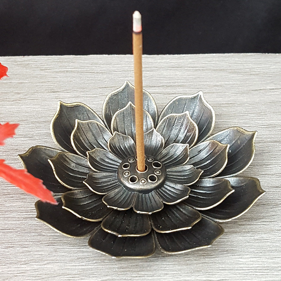 厂家批 爆款三层莲花香插香炉复古香炉禅意薰香插线香金属线香炉,淘宝优惠券,粉丝福利购,淘宝优惠卷