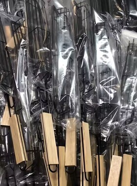 易冲洗长条烧烤热狗网笼油污一冲即净黑色涂层不粘食材家用烧烤工