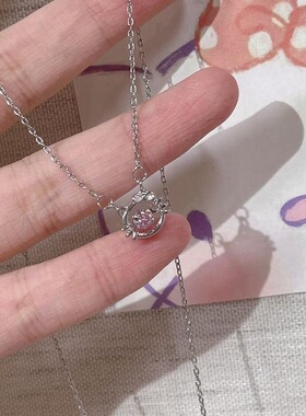 软璎珞双层古风仿松石项链中国风汉元素原创宋制唐朝异域风红色