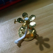 New new style Lotus Gold Flower Wick Shelf Telescopic Vibe Shelf Ghee Lamp Wick Shelf Oil Lamp Liquid Oil Lamp Wick 