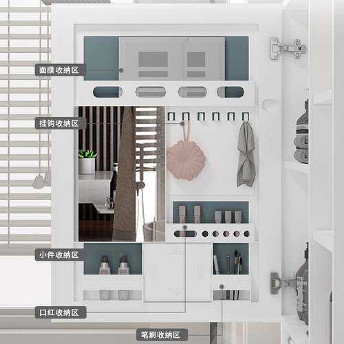 浴室柜洗手盆柜组合加厚蜂窝铝小户型卫生间洗手台陶瓷一体洗脸盆 - 图1