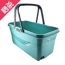 Japanese purchasing buckets with lower water receiving mop water pipes Water pressure Domestic sponge water drainage to drain the lower s water of the barrel long tube