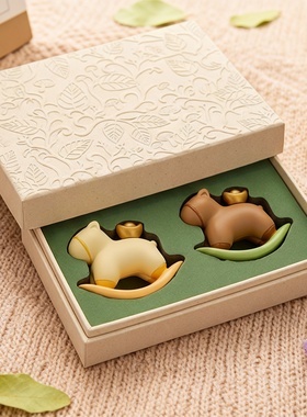 创意动物造型陶瓷摆件高颜值礼盒